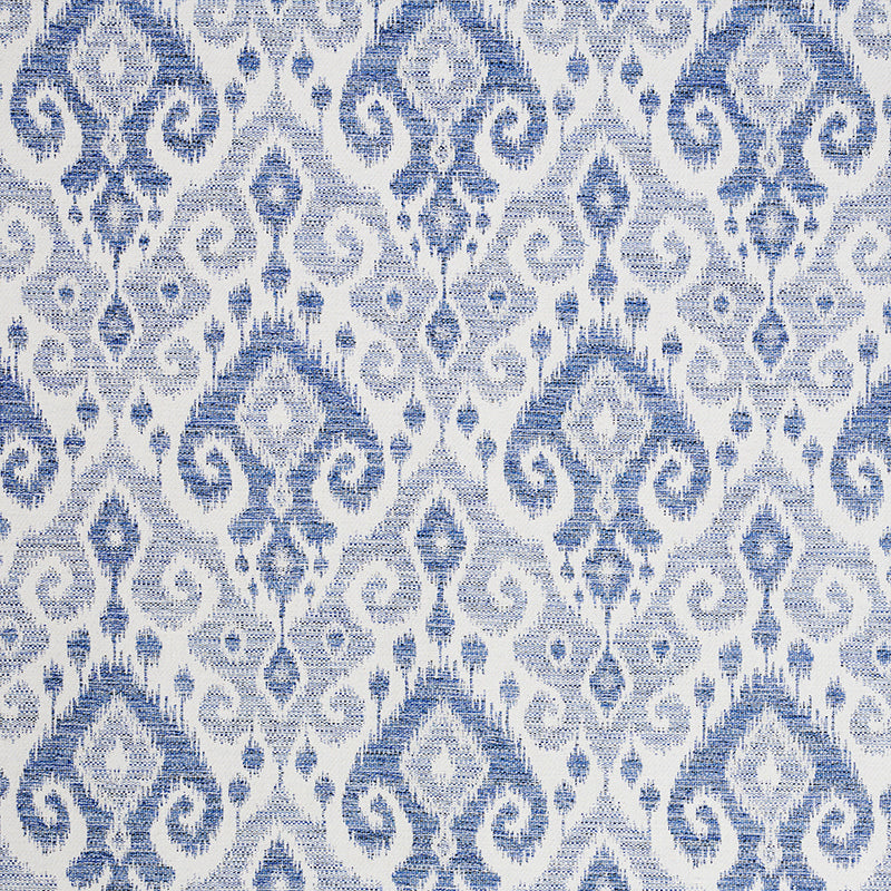 Schumacher Dedra Performance Indigo Fabric 77362