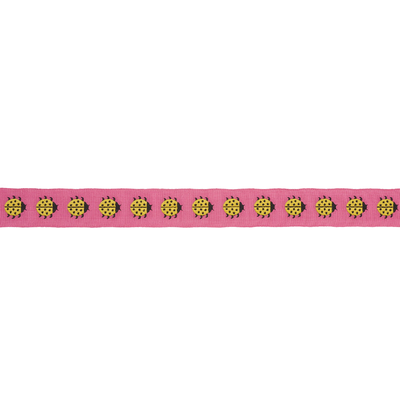 Schumacher Ladybird Tape Yellow & Pink Trim 77391