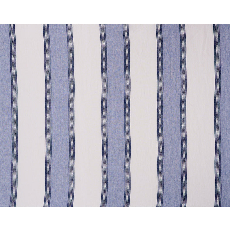 Schumacher Senita Stripe Sheer Blue Fabric 77431