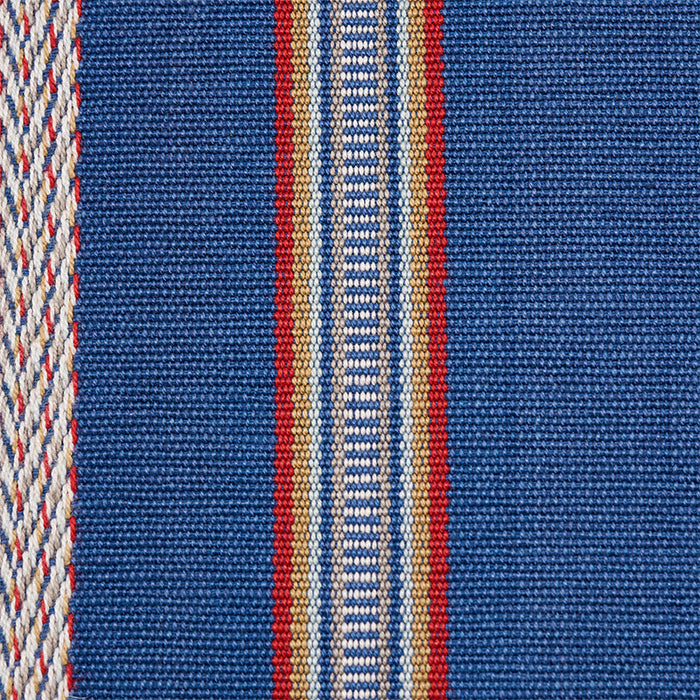 Schumacher Kayenta Stripe Blue Fabric Sample 77451