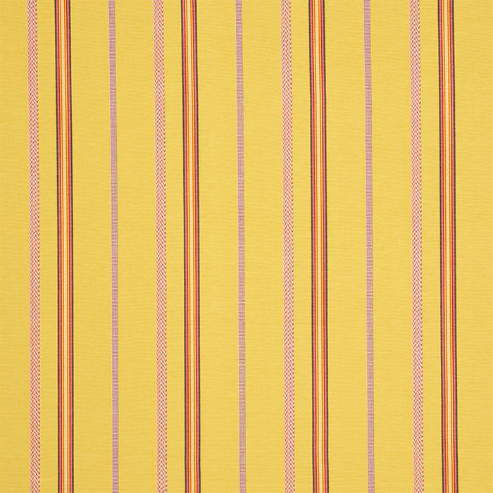 Schumacher Kayenta Stripe Yellow Fabric 77452