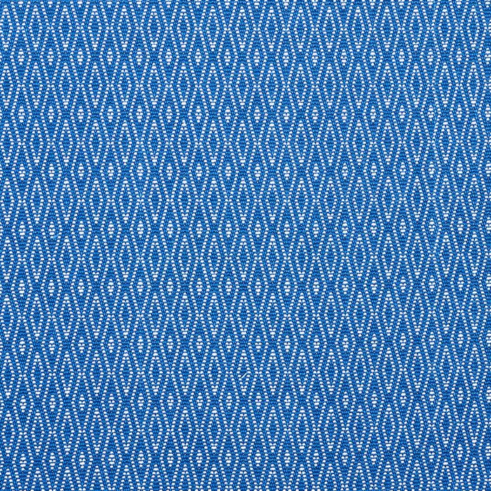 Schumacher Derby Diamond Performance Indigo Fabric Sample 77522