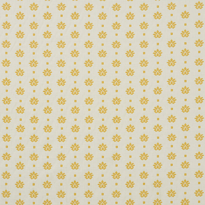 Schumacher Brunel Yellow Fabric Sample 77532