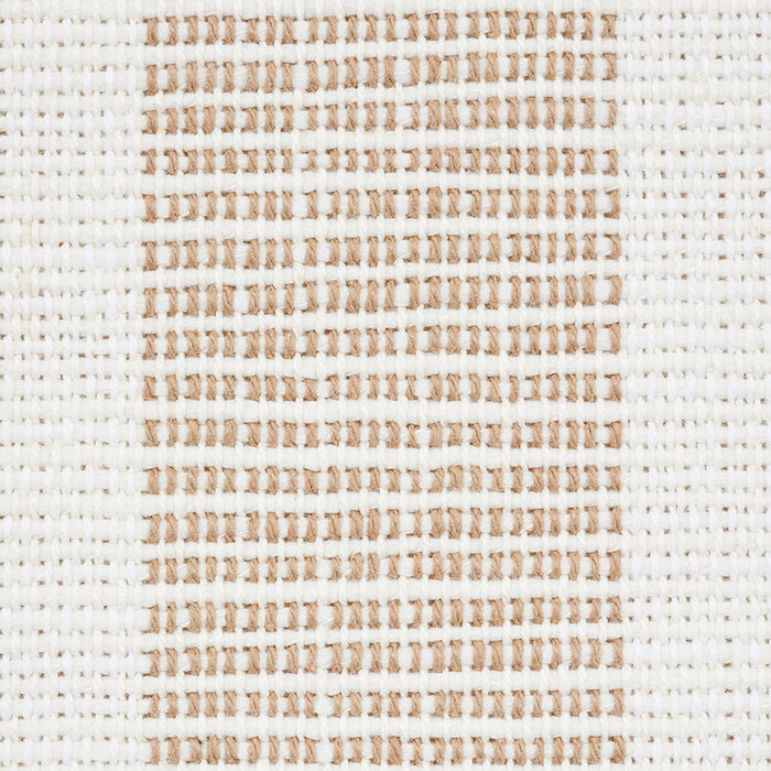 Schumacher Ketley Performance Stripe Natural Fabric Sample 77560