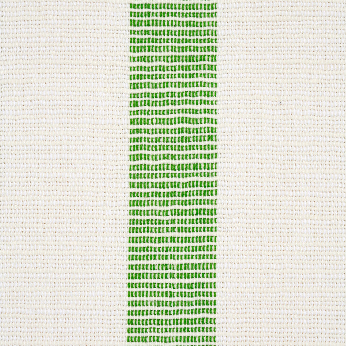 Schumacher Ketley Performance Stripe Green Fabric Sample 77565