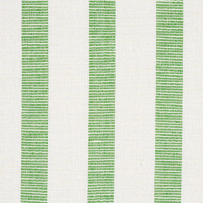 Schumacher Ketley Performance Stripe Green Fabric Sample 77565