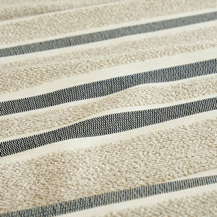 Schumacher Ohara Stripe Indoor/Outdoor Taupe Fabric 78492