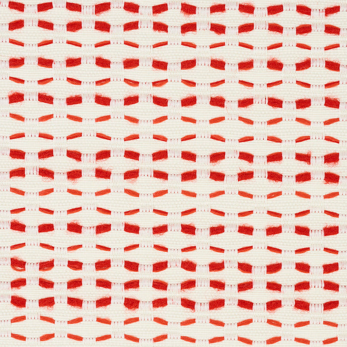 Schumacher Branford Indoor/Outdoor Red Fabric Sample 78541