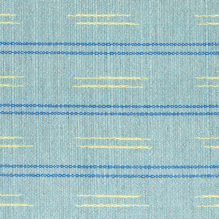 Schumacher Ainsley Stripe Indoor/Outdoor Sky Fabric 78580