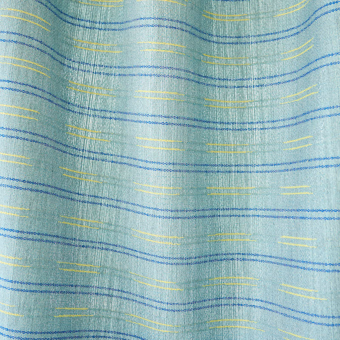 Schumacher Ainsley Stripe Indoor/Outdoor Sky Fabric Sample 78580