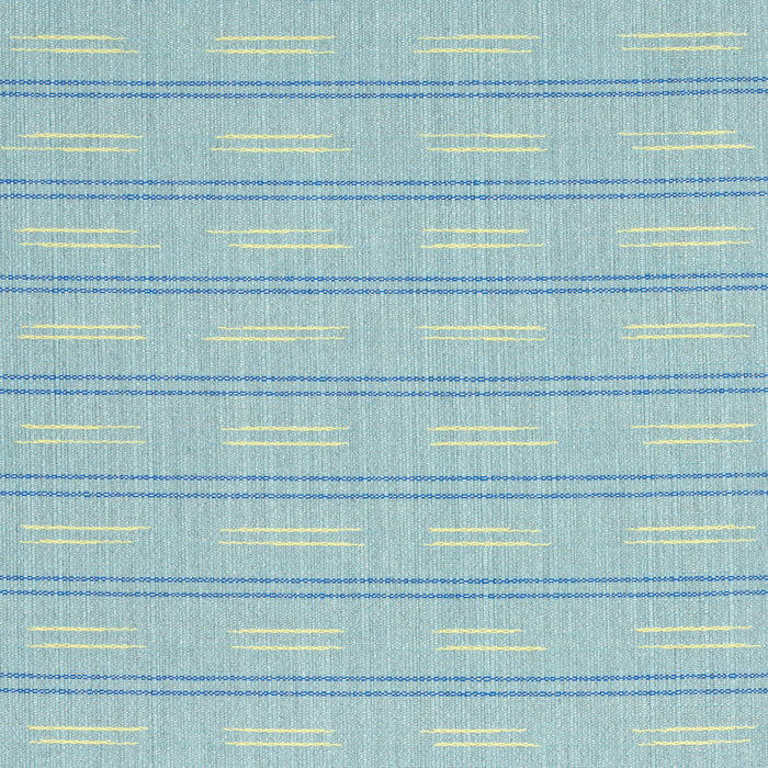 Schumacher Ainsley Stripe Indoor/Outdoor Sky Fabric 78580