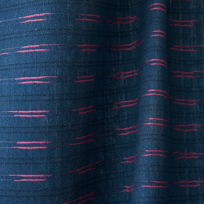 Schumacher Ainsley Stripe Indoor/Outdoor Navy Fabric 78581