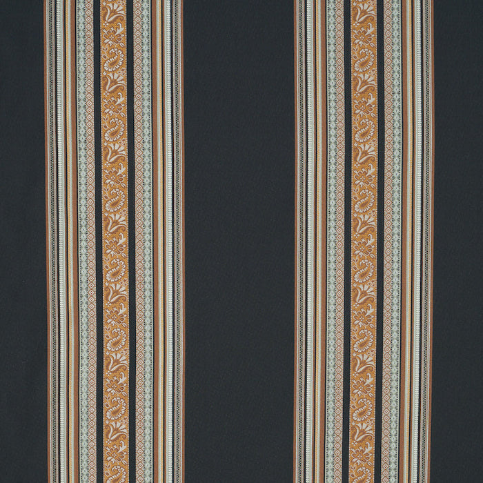 Schumacher Markova Stripe Black Fabric Sample 78600