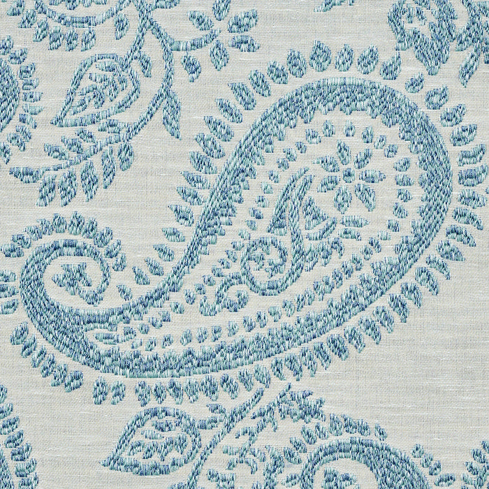 Schumacher Milena Paisley Sky Fabric Sample 78721