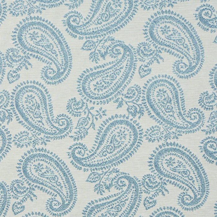 Schumacher Milena Paisley Sky Fabric Sample 78721