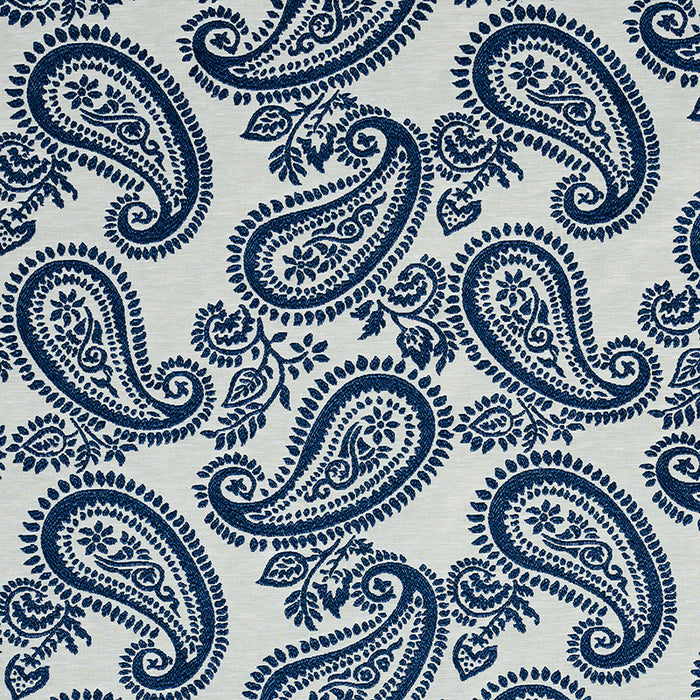 Schumacher Milena Paisley Blue Fabric 78722