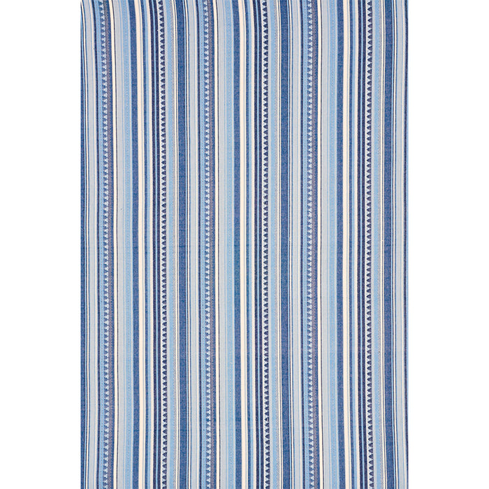 Schumacher Zuni Stripe Blue Fabric 78731