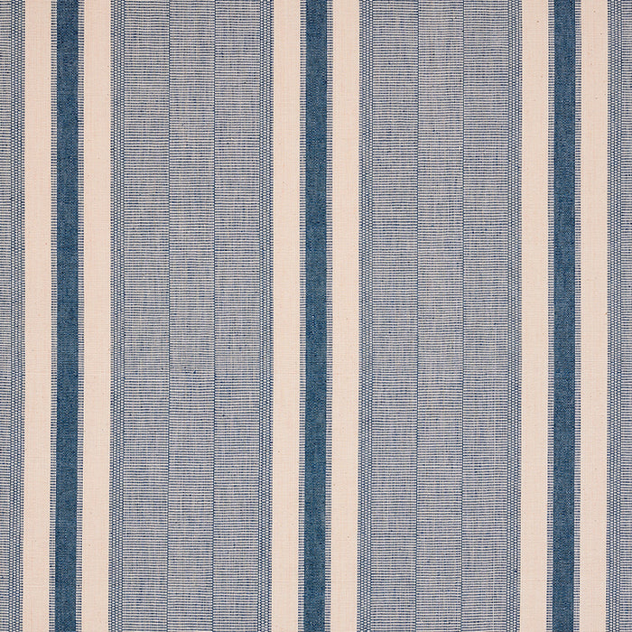 Schumacher Ipala Hand Woven Stripe Ocean Fabric 78830