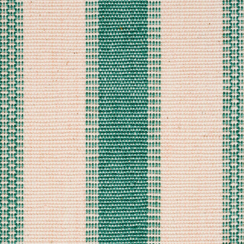 Schumacher Ipala Hand Woven Stripe Duck Egg Fabric Sample 78832