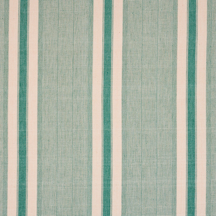 Schumacher Ipala Hand Woven Stripe Duck Egg Fabric 78832