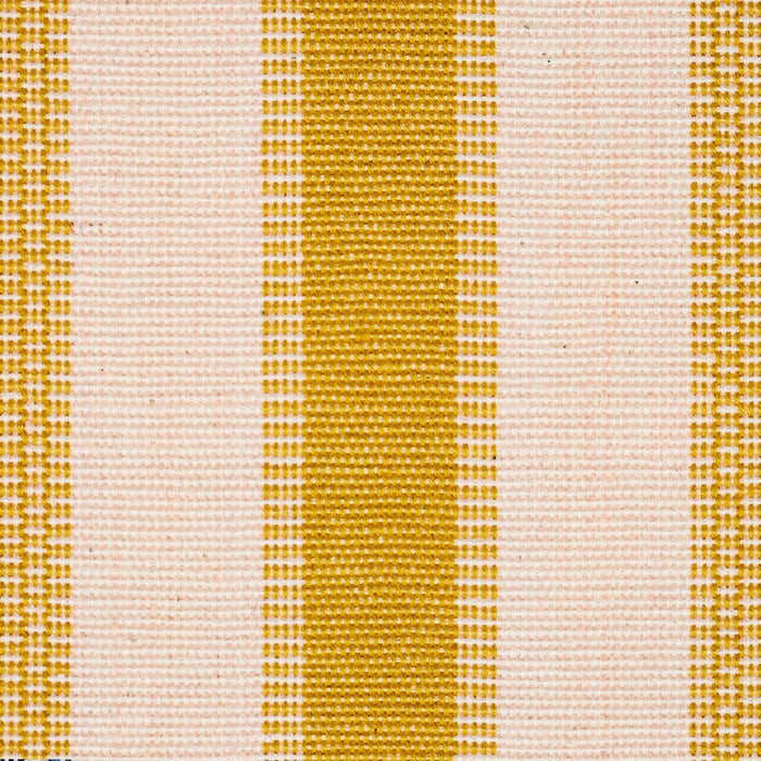 Schumacher Ipala Hand Woven Stripe Yellow Fabric 78833