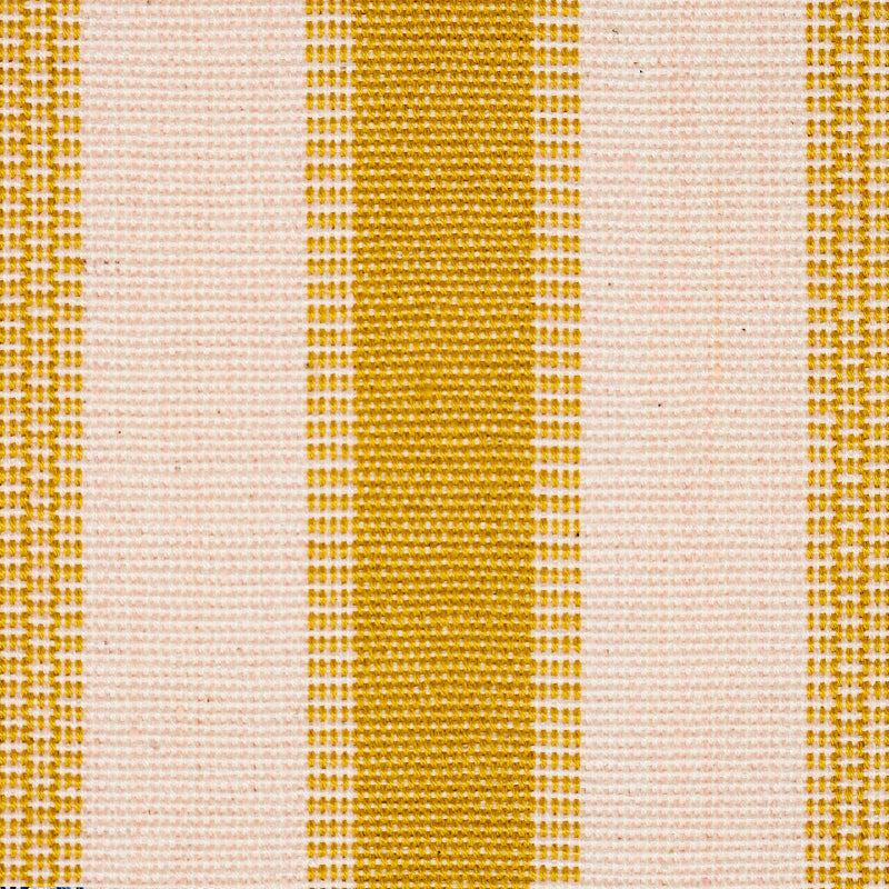 Schumacher Ipala Hand Woven Stripe Yellow Fabric Sample 78833