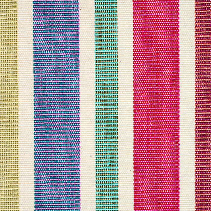 Schumacher Circo Hand Woven Stripe Carnival Fabric Sample 78860