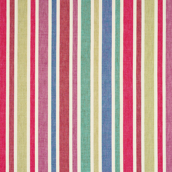 Schumacher Circo Hand Woven Stripe Carnival Fabric Sample 78860