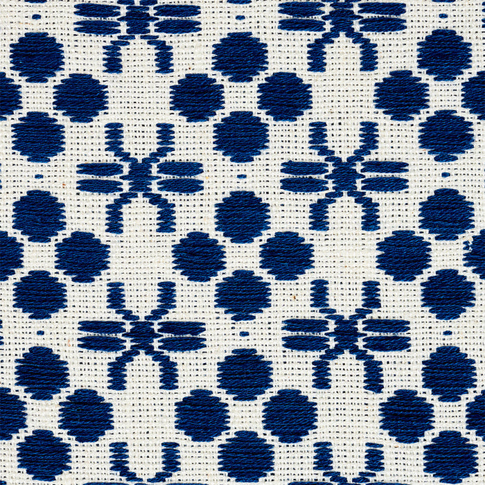 Schumacher Lempa Hand Woven Indigo Fabric Sample 78880