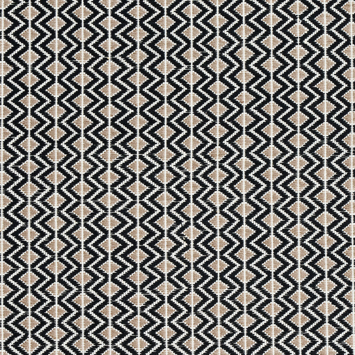 Schumacher Pinula Hand Woven Black Fabric 78910