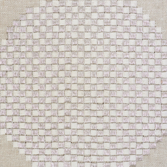 Schumacher Hansen Embroidery Neutral Fabric Sample 78940