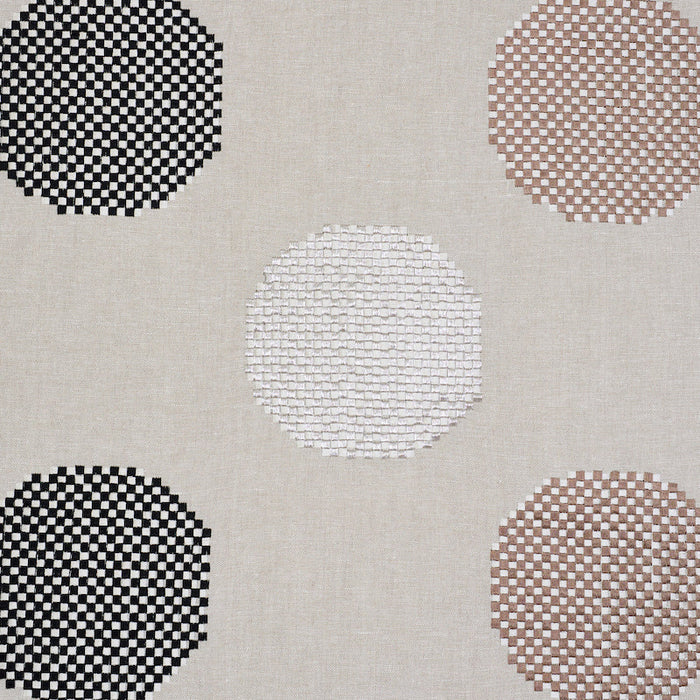 Schumacher Hansen Embroidery Neutral Fabric Sample 78940