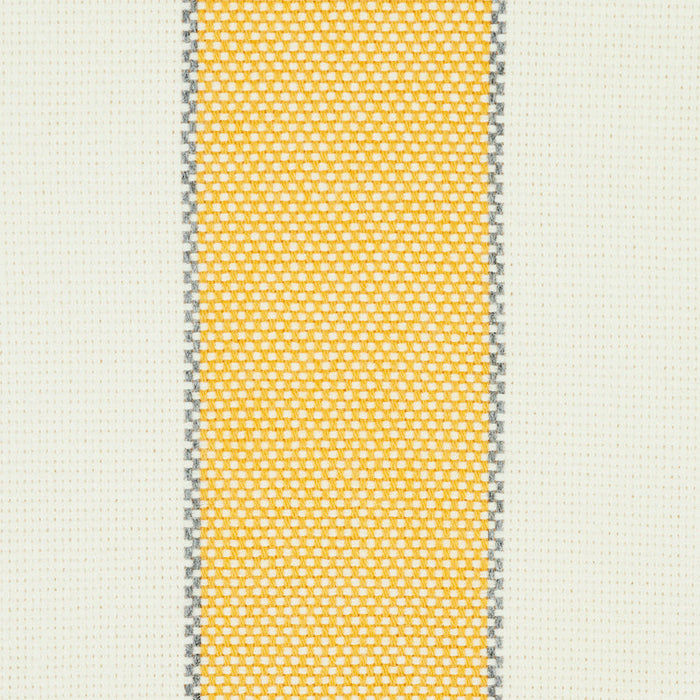 Schumacher Blumont Stripe Indoor/Outdoor Yellow Fabric Sample 79052