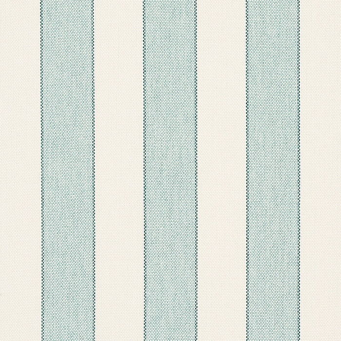 Schumacher Blumont Stripe Indoor/Outdoor Aqua Fabric Sample 79053