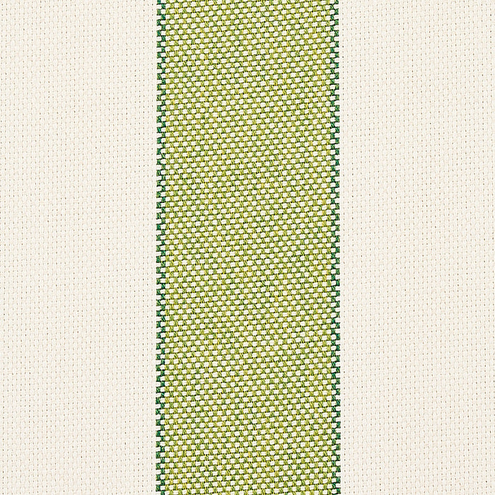 Schumacher Blumont Stripe Indoor/Outdoor Green Fabric Sample 79055