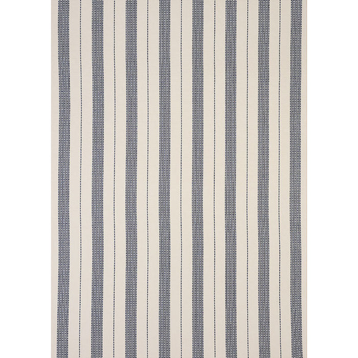 Schumacher Lubeck Stripe Navy Fabric Sample 79090