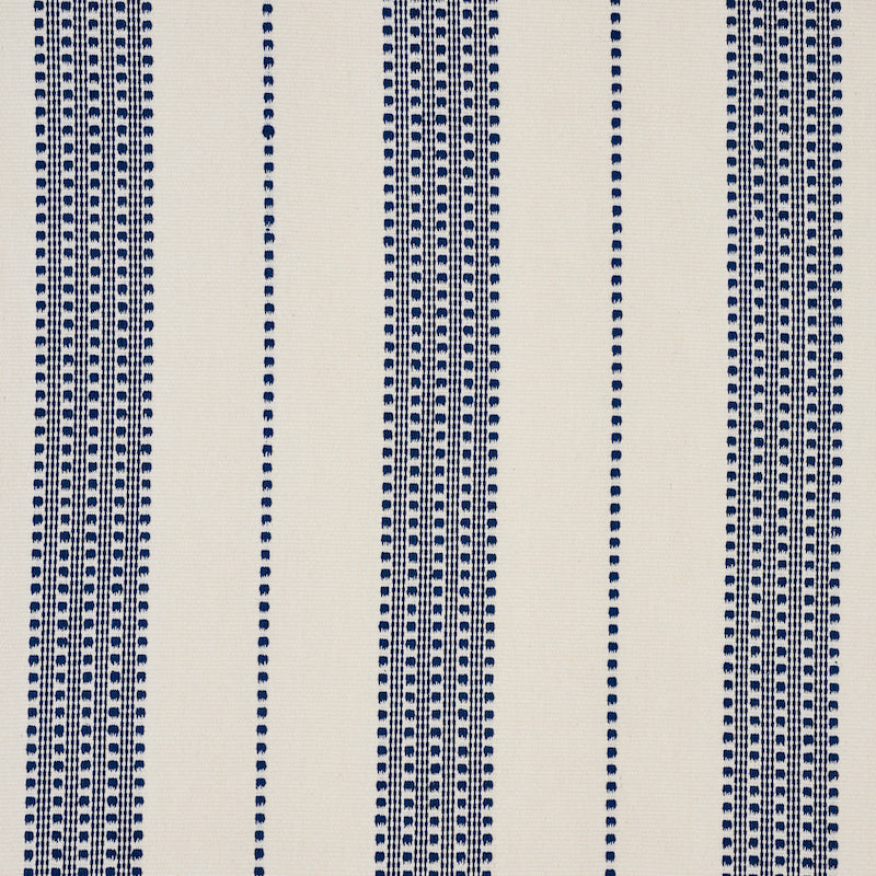 Schumacher Lubeck Stripe Navy Fabric 79090