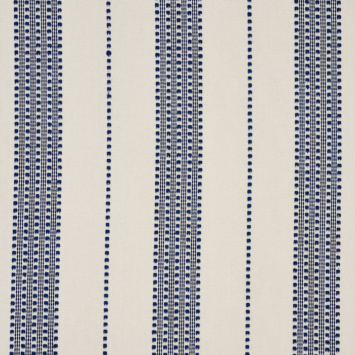 Schumacher Lubeck Stripe Navy Fabric Sample 79090