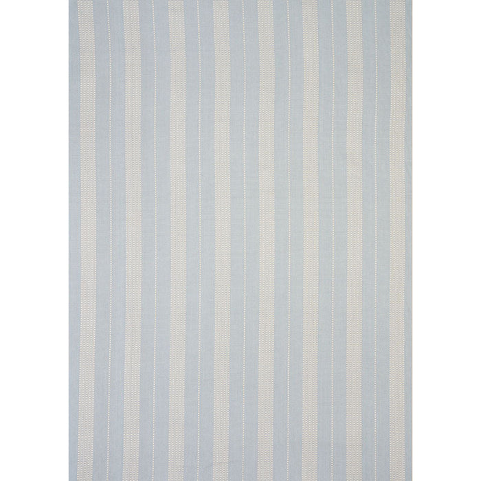 Schumacher Lubeck Stripe Sky Fabric Sample 79092