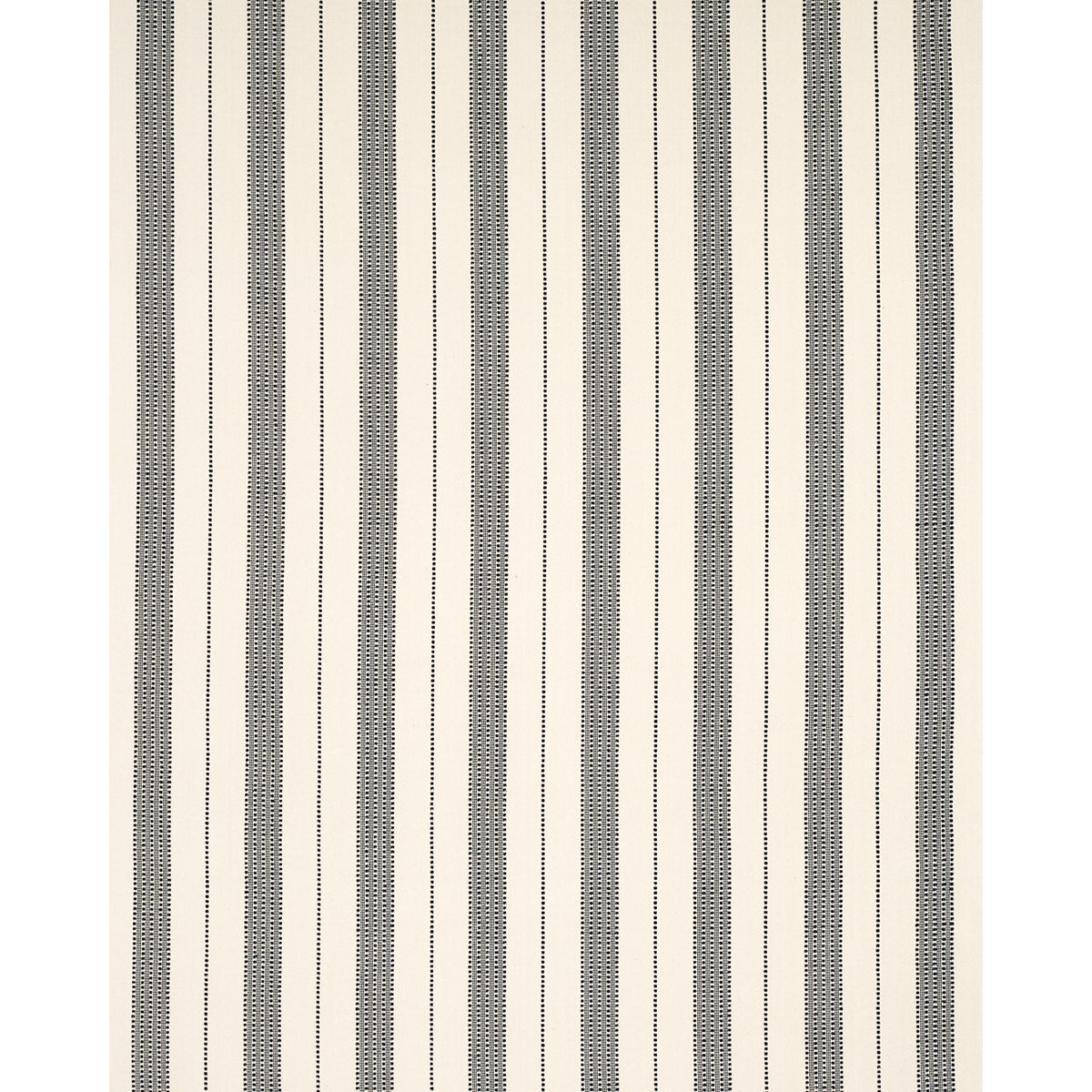 Schumacher Lubeck Stripe Black Fabric 79094