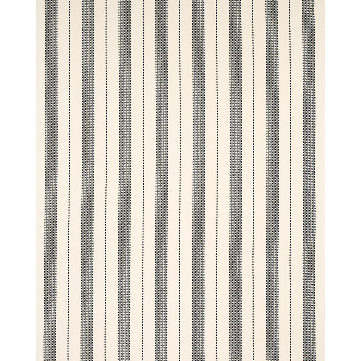 Schumacher Lubeck Stripe Black Fabric Sample 79094