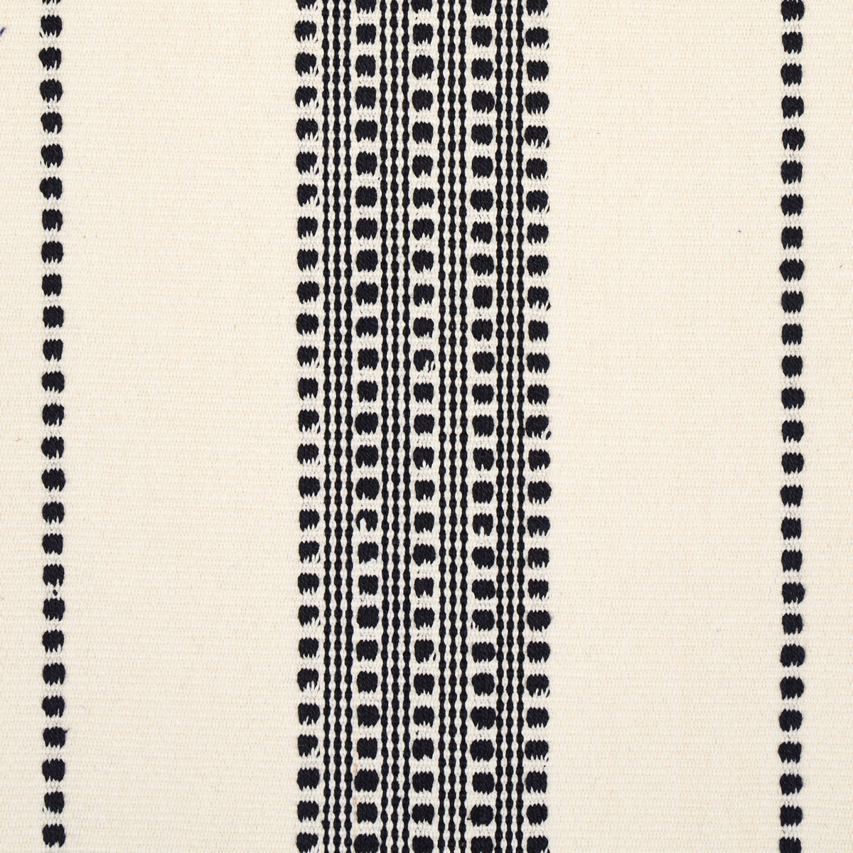 Schumacher Lubeck Stripe Black Fabric Sample 79094