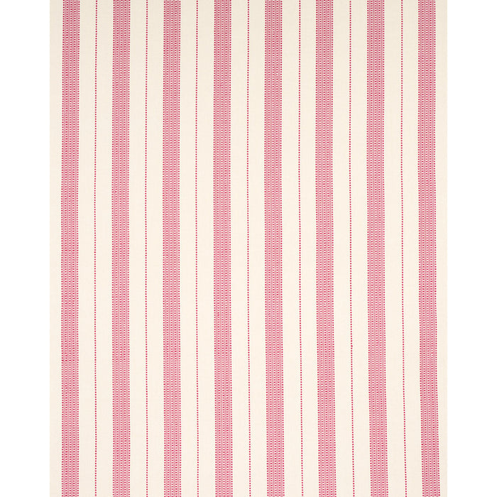 Schumacher Lubeck Stripe Pink Fabric Sample 79095