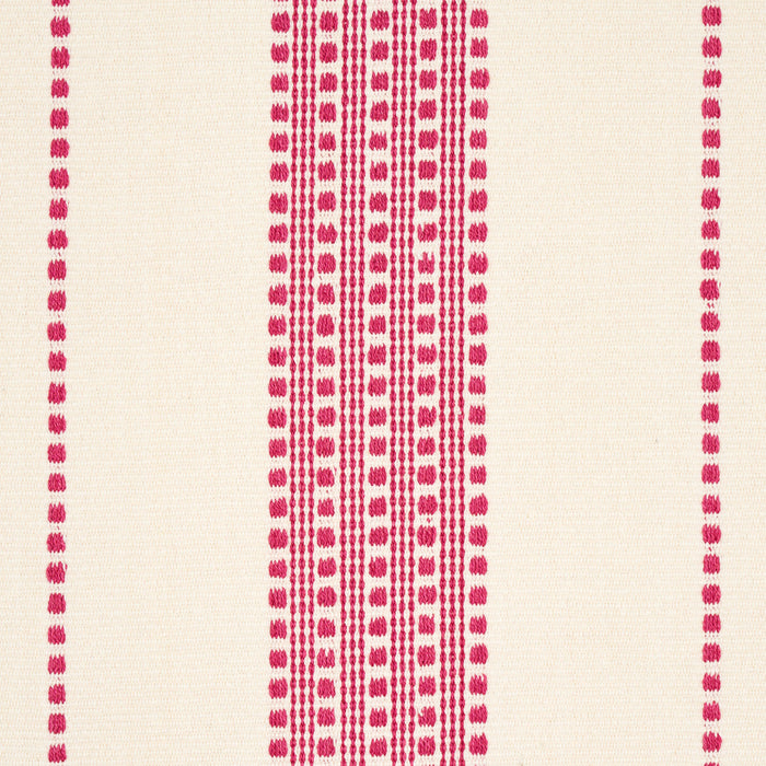 Schumacher Lubeck Stripe Pink Fabric Sample 79095