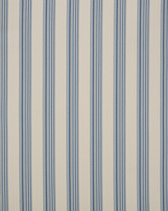 Schumacher Bendita Stripe Indoor/Outdoor Blue Fabric Sample 79153