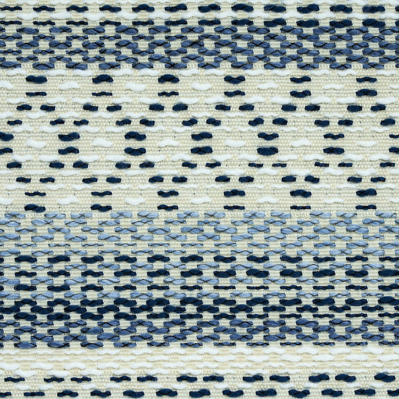 Schumacher Fremont Indoor/Outdoor Blue Fabric Sample 79190