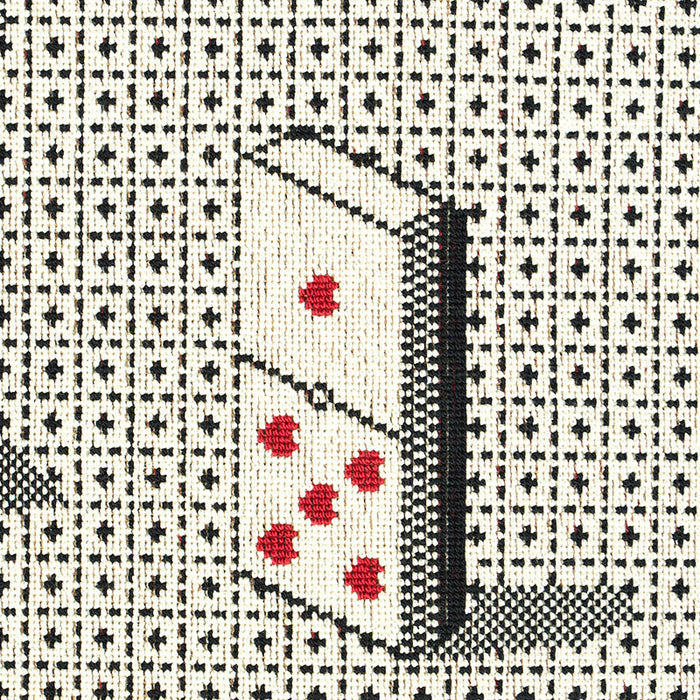 Schumacher Domino Epingle Black Fabric Sample 79320