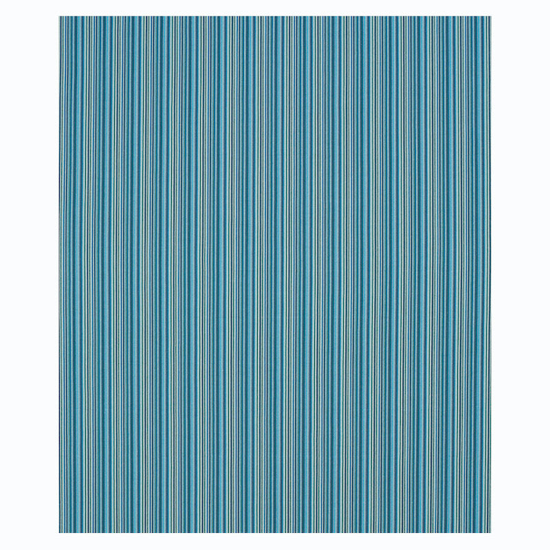 Schumacher Sinoir Stripe Blue Fabric 79352