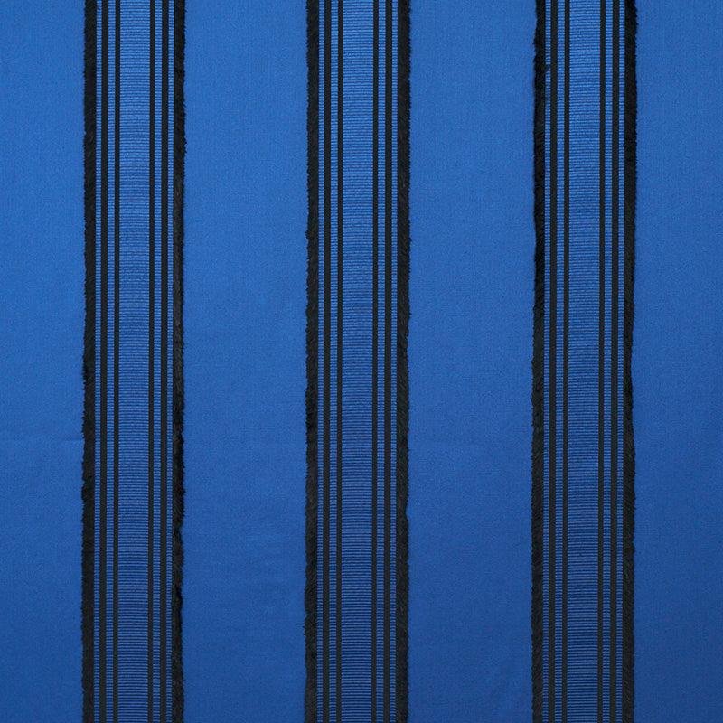 Schumacher Senza Satin Stripe Cobalt Fabric 79450