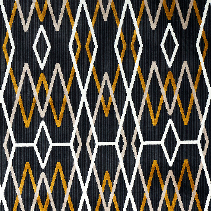 Schumacher Kyoto Trellis Soot Fabric 79530